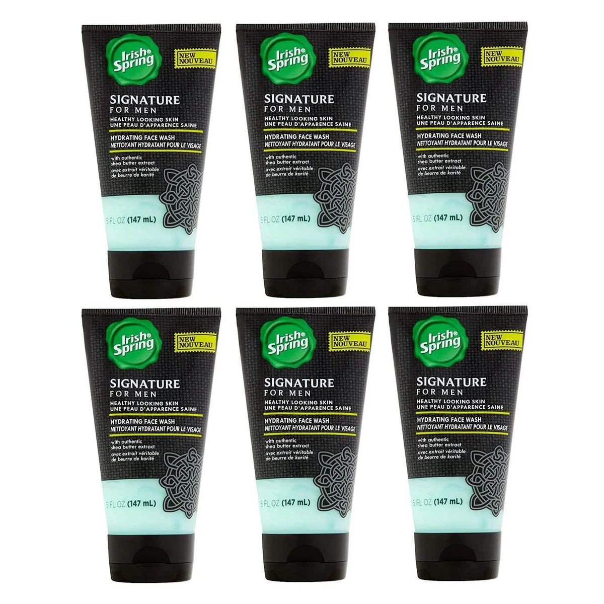 6-Pack: Irish Spring Signature for Men Hydrating Face Wash 5 Oz-6-Pack: Irish Spring Signature for Men Hydrating Face Wash 5 Oz