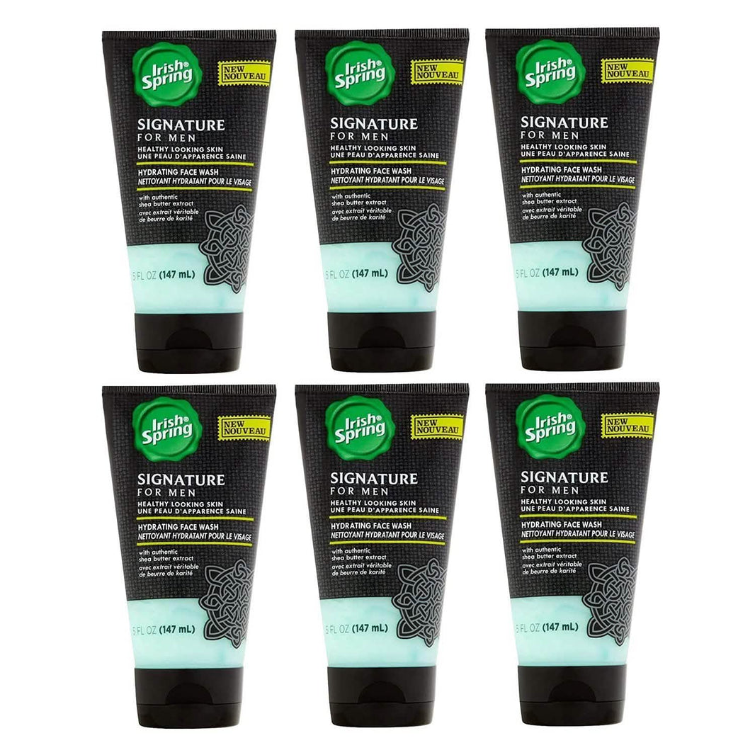 6-Pack: Irish Spring Signature for Men Hydrating Face Wash 5 Oz-6-Pack: Irish Spring Signature for Men Hydrating Face Wash 5 Oz
