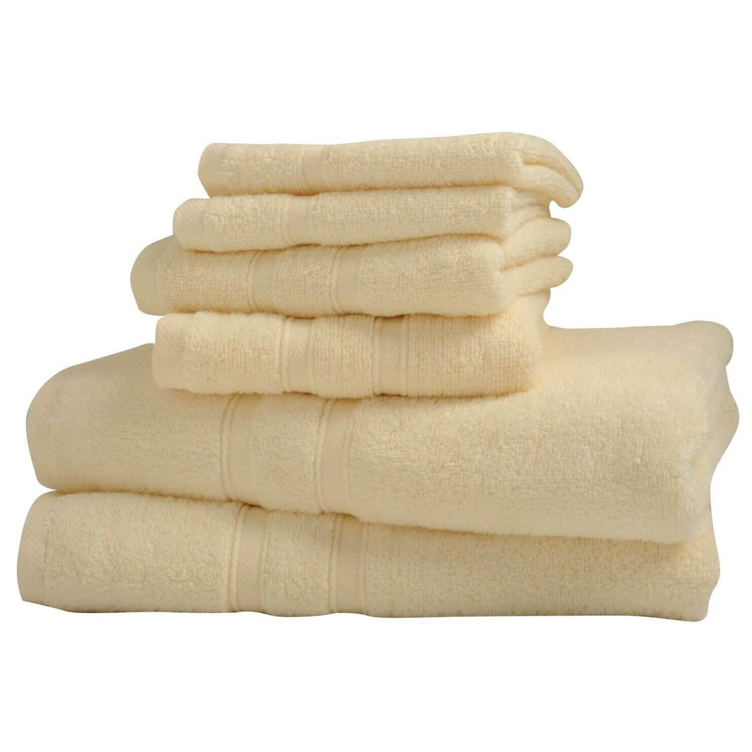 6-Piece: Bibb Home Zero Twist Egyptian Cotton Towel Set-6-Piece: Bibb Home Zero Twist Egyptian Cotton Towel Set