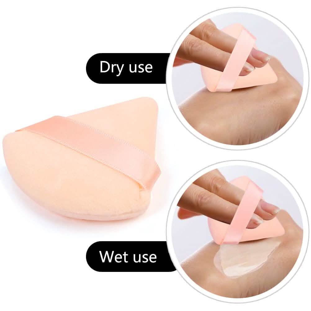 6-Piece: Face Soft Triangle Powder Puff-6-Piece: Face Soft Triangle Powder Puff