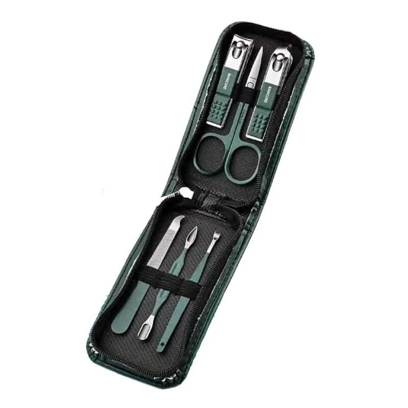6-Piece: Nail Clipper Set with Zipper Travel Case-6-Piece: Nail Clipper Set with Zipper Travel Case