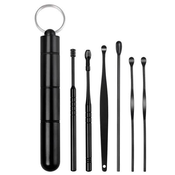 6-Piece: Portable Stainless Steel Ear Pick Set-6-Piece: Portable Stainless Steel Ear Pick Set