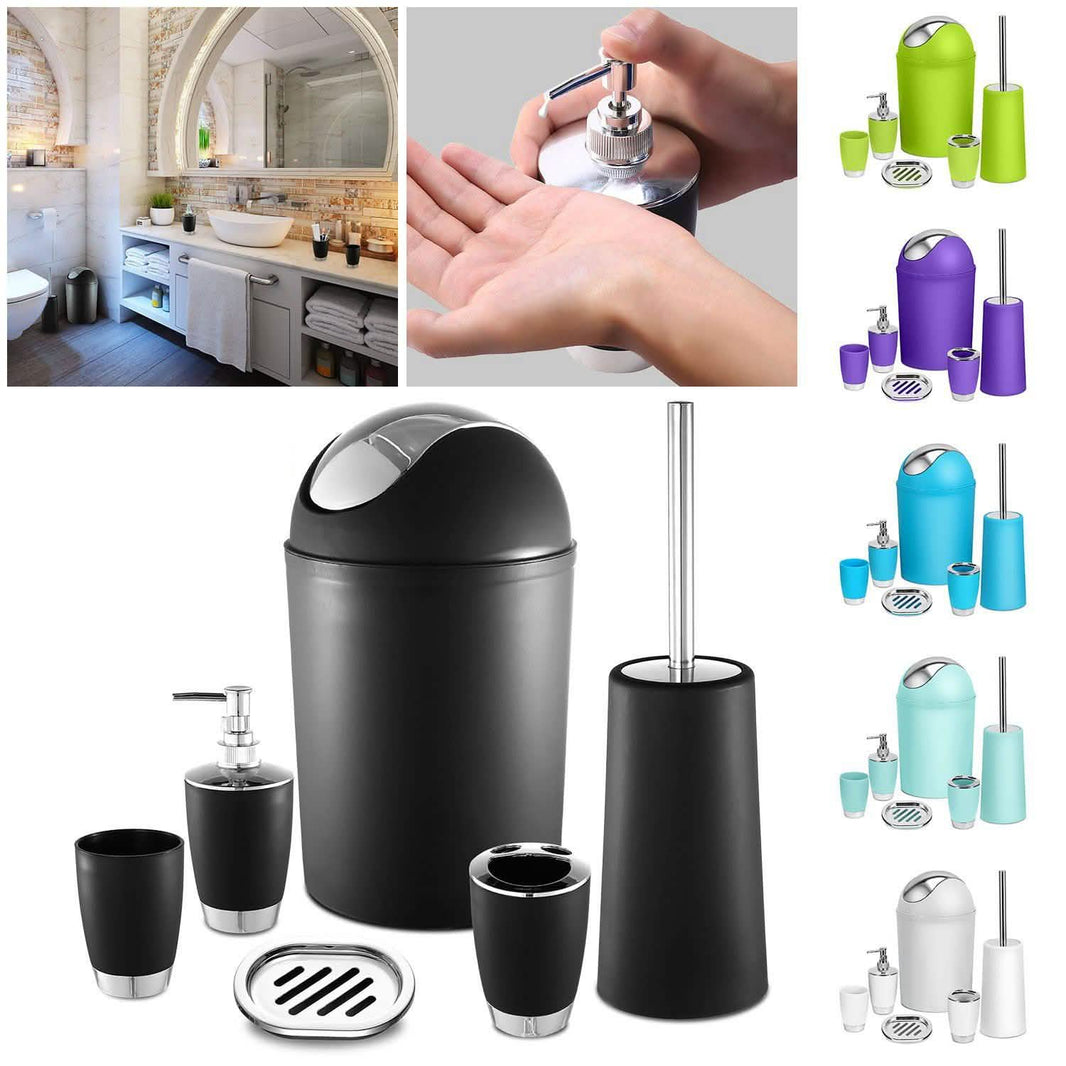 6-Piece Set: Bathroom Accessories-6-Piece Set: Bathroom Accessories