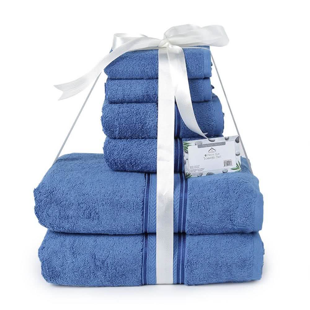 6-Piece: Ultra Soft Towel Set-6-Piece: Ultra Soft Towel Set