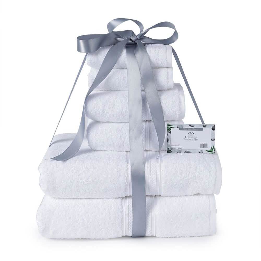 6-Piece: Ultra Soft Towel Set-6-Piece: Ultra Soft Towel Set