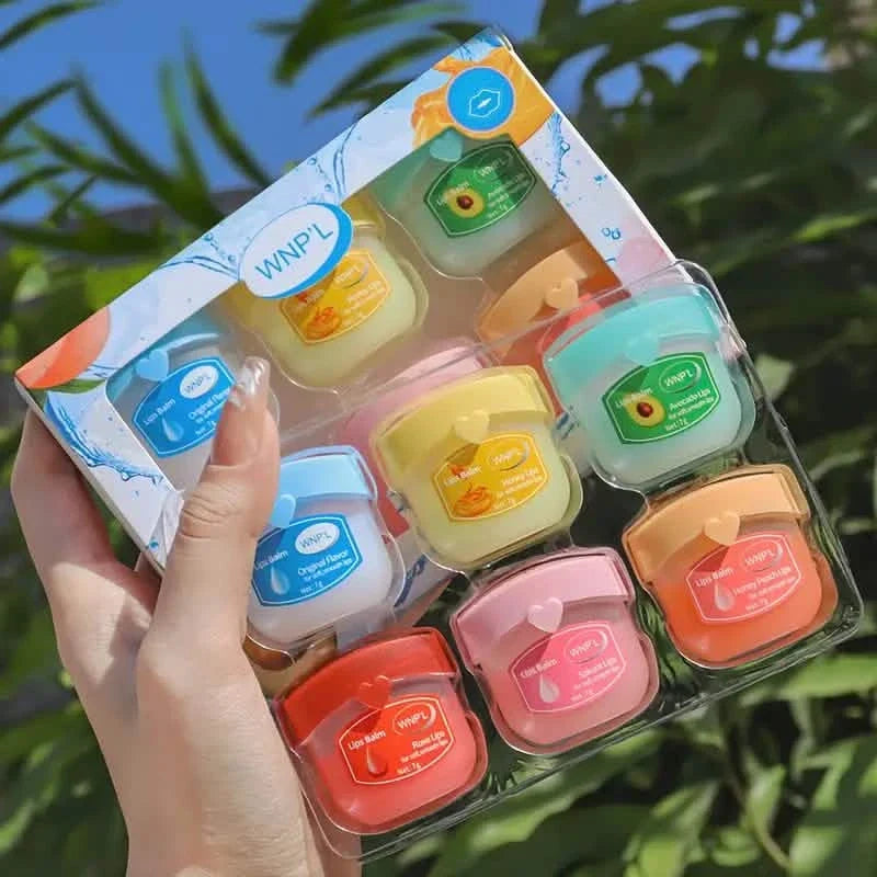 6-Pieces: Luxurious Glossy Lip Balm Set - Long-Lasting Hydration for Dry Lips-6-Pieces: Luxurious Glossy Lip Balm Set - Long-Lasting Hydration for Dry Lips