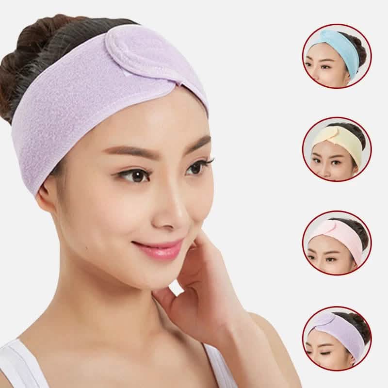 6-Pieces: Women's Face Wash Bath Makeup Hairband-6-Pieces: Women's Face Wash Bath Makeup Hairband