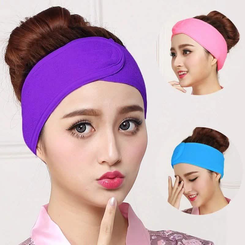 6-Pieces: Women's Face Wash Bath Makeup Hairband-6-Pieces: Women's Face Wash Bath Makeup Hairband