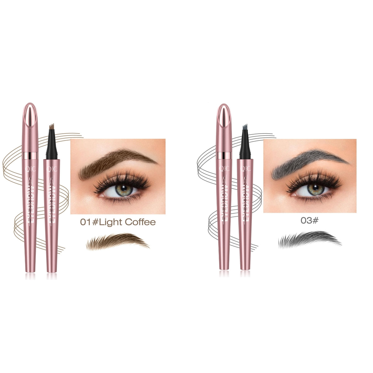 Waterproof And Smooth Not Smudge Four-fork Liquid Eyebrow Pencil-3e563372047604639dd5c32fb4583305