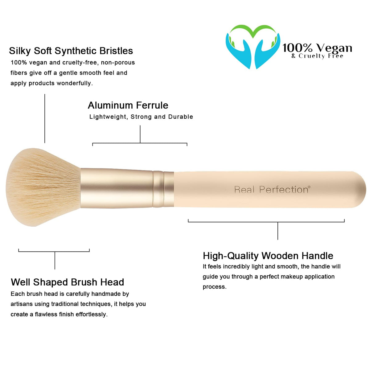 Real Perfection Makeup Brush Set 16 Pcs with 1 Eyebrow Razor Premium Synthetic Foundation Powder Concealers Eyeshadow Blush Makeup Brushes Make up Brushes Kit (Pink)-Real Perfection Makeup Brush Set 16 Pcs with 1 Eyebrow Razor Premium Synthetic Foundation Powder Concealers Eyeshadow Blush Makeup Brushes Make up Brushes Kit (Pink)