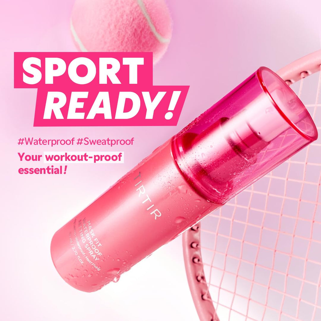 TIRTIR Waterproof Setting Spray – 24 Hour Long Lasting Fix, Sweatproof Water Resistant Makeup Finisher – Ethanol Free, Semi Matte Finish for Oily Skin – Korean Makeup Fixer-TIRTIR Waterproof Setting Spray – 24 Hour Long Lasting Fix, Sweatproof Water Resistant Makeup Finisher – Ethanol Free, Semi Matte Finish for Oily Skin – Korean Makeup Fixer