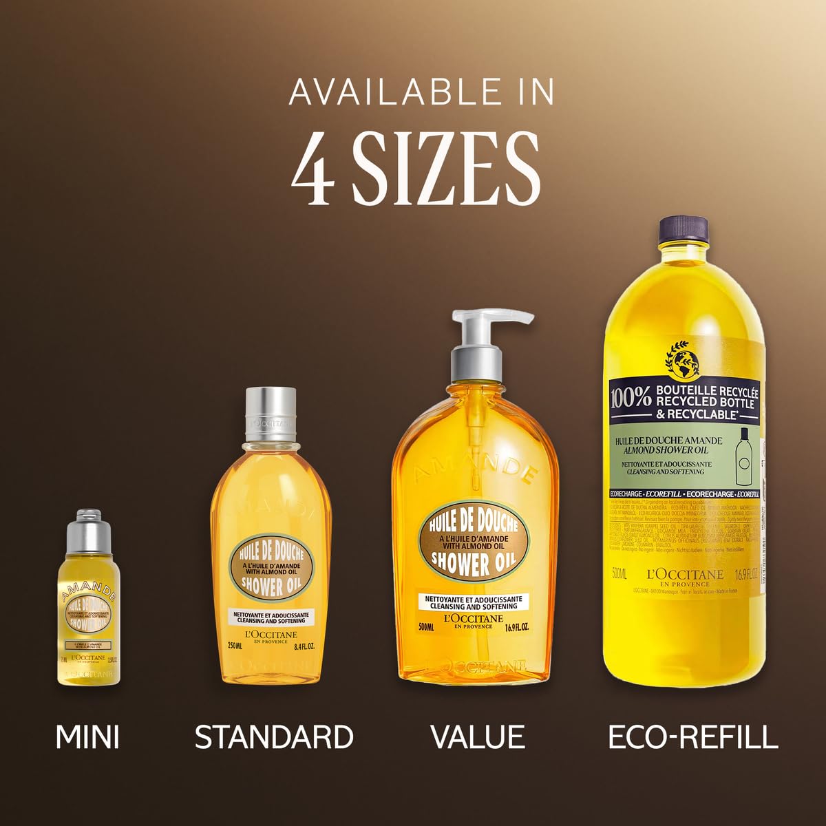 L'OCCITANE Cleansing & Softening Almond Shower Oil, Body Wash & Shaving Base Purifies & Smooths Without Drying Skin, Milky Lather, Nourishing Skincare-L'OCCITANE Cleansing & Softening Almond Shower Oil, Body Wash & Shaving Base Purifies & Smooths Without Drying Skin, Milky Lather, Nourishing Skincare