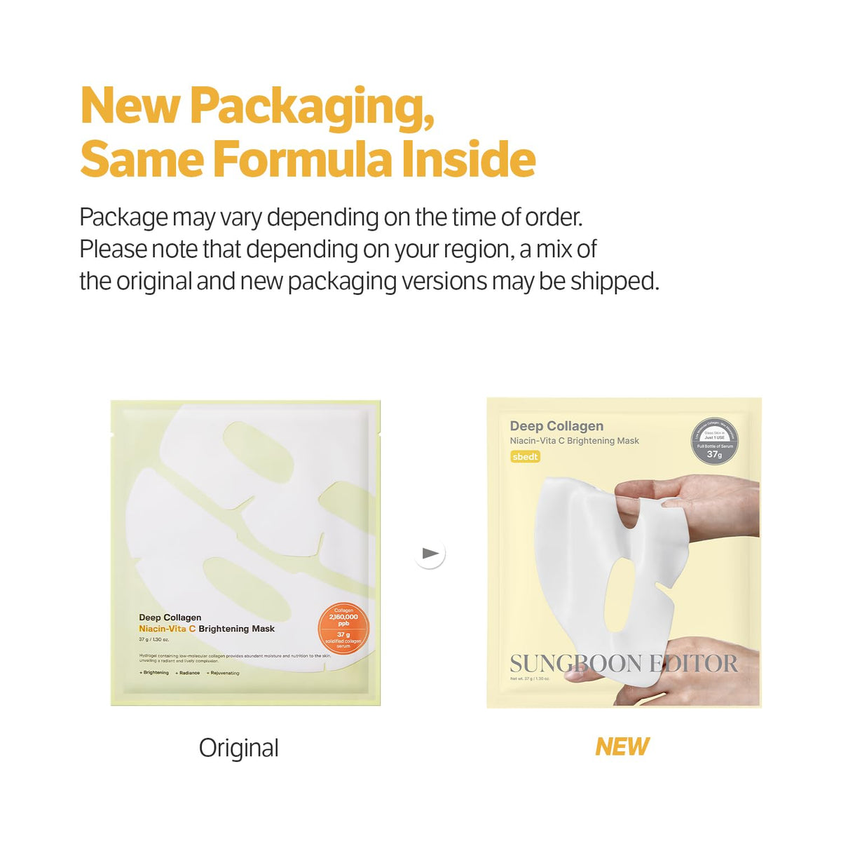 Sungboon Editor Deep Collagen Niacin-Vita C Brightening Mask-Sungboon Editor Deep Collagen Niacin-Vita C Brightening Mask