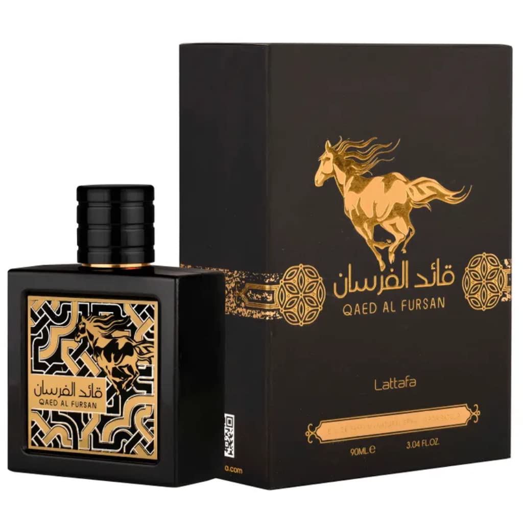 Lattafa Qaed Al Fursan - Oriental, Fruity, Fresh, Amber Wood - Eau de Parfum Long-Lasting Fragrance for Unisex, 3.40 Ounce / 100 ml-Lattafa Qaed Al Fursan - Oriental, Fruity, Fresh, Amber Wood - Eau de Parfum Long-Lasting Fragrance for Unisex, 3.40 Ounce / 100 ml
