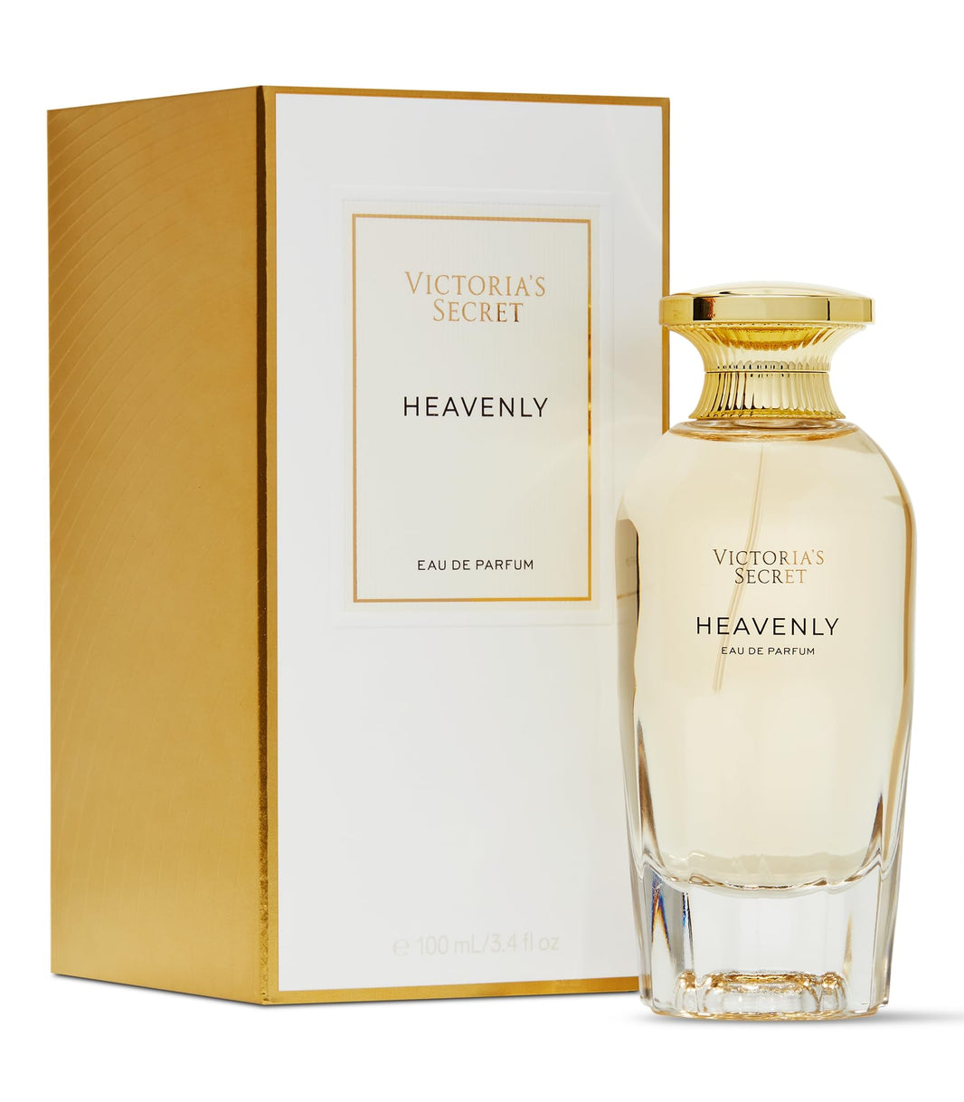 Victoria's Secret Heavenly Eau de Parfum, Notes of Gold Musk, Vanilla Sandalwood & White Jasmine, Perfumes for Women (3.4 oz)-Victoria's Secret Heavenly Eau de Parfum, Notes of Gold Musk, Vanilla Sandalwood & White Jasmine, Perfumes for Women (3.4 oz)