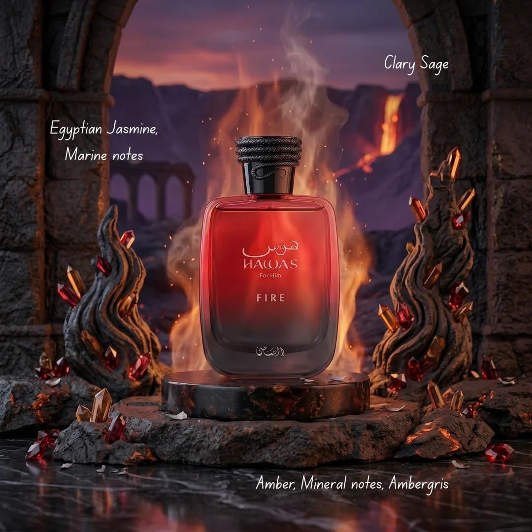 RASASI Hawas For Men Eau De Parfum Spray 100ML (3.4 Oz) - Long Lasting Arabian Perfume, Premium Perfume Men, Ideal for Special Occasions & Daily Elegance, A Bold and Captivating Fragrance-RASASI Hawas For Men Eau De Parfum Spray 100ML (3.4 Oz) - Long Lasting Arabian Perfume, Premium Perfume Men, Ideal for Special Occasions & Daily Elegance, A Bold and Captivating Fragrance