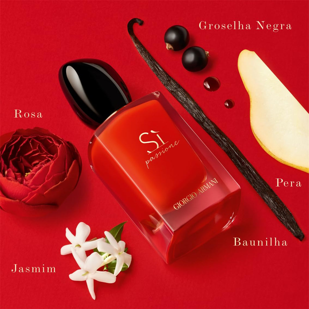 Armani Beauty - Sì Passione - Eau de Parfum - Vanilla Perfume for Women - Floral Citrus Fragrance - Blackcurrant Nectar, Damascena Rose, Black Tea Notes-Armani Beauty - Sì Passione - Eau de Parfum - Vanilla Perfume for Women - Floral Citrus Fragrance - Blackcurrant Nectar, Damascena Rose, Black Tea Notes