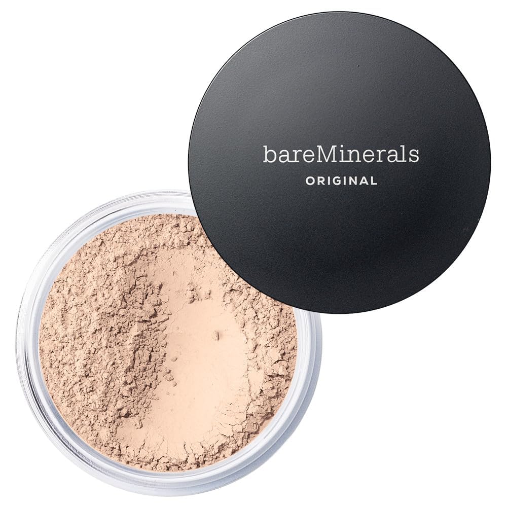 bareMinerals Original Loose Powder Foundation SPF 15 - Powder Face Makeup with Added Sun Protection - Sheer to Full Coverage Foundation-bareMinerals Original Loose Powder Foundation SPF 15 - Powder Face Makeup with Added Sun Protection - Sheer to Full Coverage Foundation