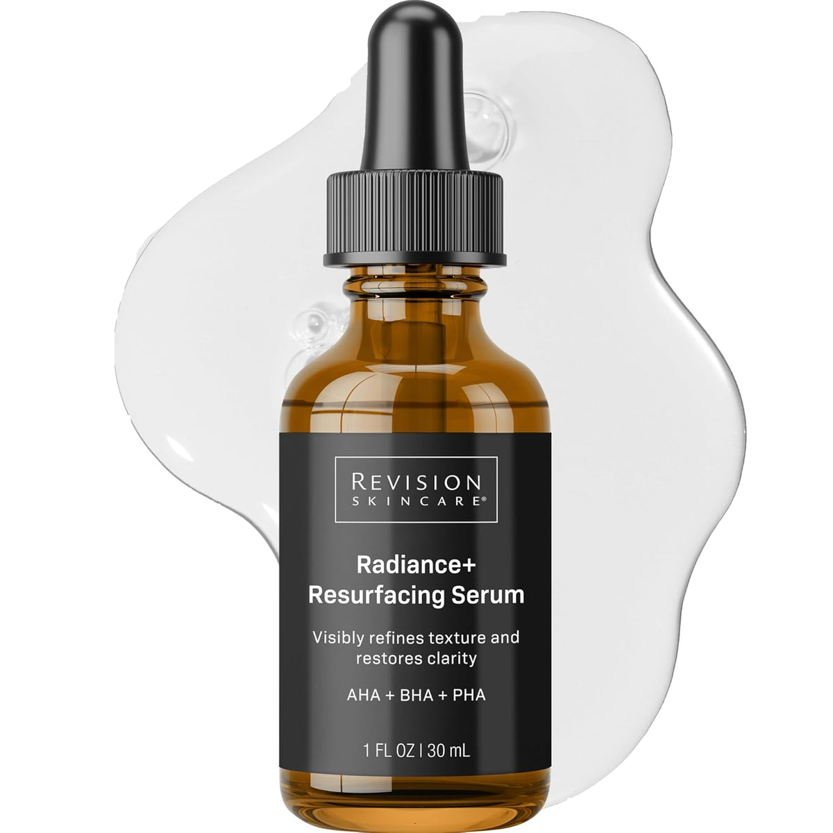 Revison Skincare Radiance+ Resurfacing Serum, Overnight AHA+BHA+PHA Exfoliating Serum with Glycolic Acid & Salicylic Acid | Smooths Uneven Texture, Clears Pores & Brightens Dull Skin, 1oz-Revison Skincare Radiance+ Resurfacing Serum, Overnight AHA+BHA+PHA Exfoliating Serum with Glycolic Acid & Salicylic Acid | Smooths Uneven Texture, Clears Pores & Brightens Dull Skin, 1oz