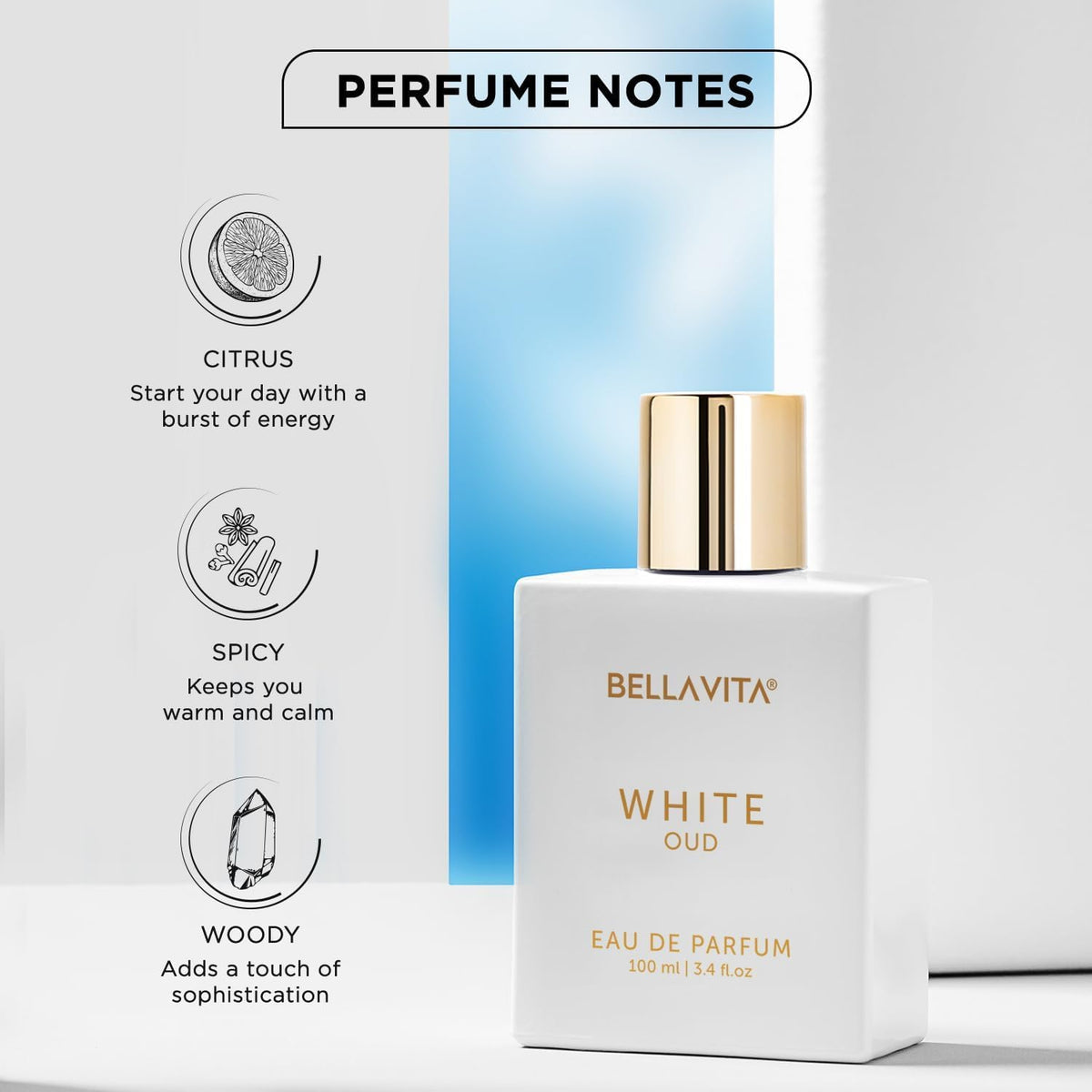 Bellavita Luxury Honey Oud Eau de Parfum | 100 ml (3.4 fl.oz.) | Perfume for Men and Women | Sweet Honey, Bergamot, Oud, and Amber Notes | Women's Day Special-Bellavita Luxury Honey Oud Eau de Parfum | 100 ml (3.4 fl.oz.) | Perfume for Men and Women | Sweet Honey, Bergamot, Oud, and Amber Notes | Women's Day Special
