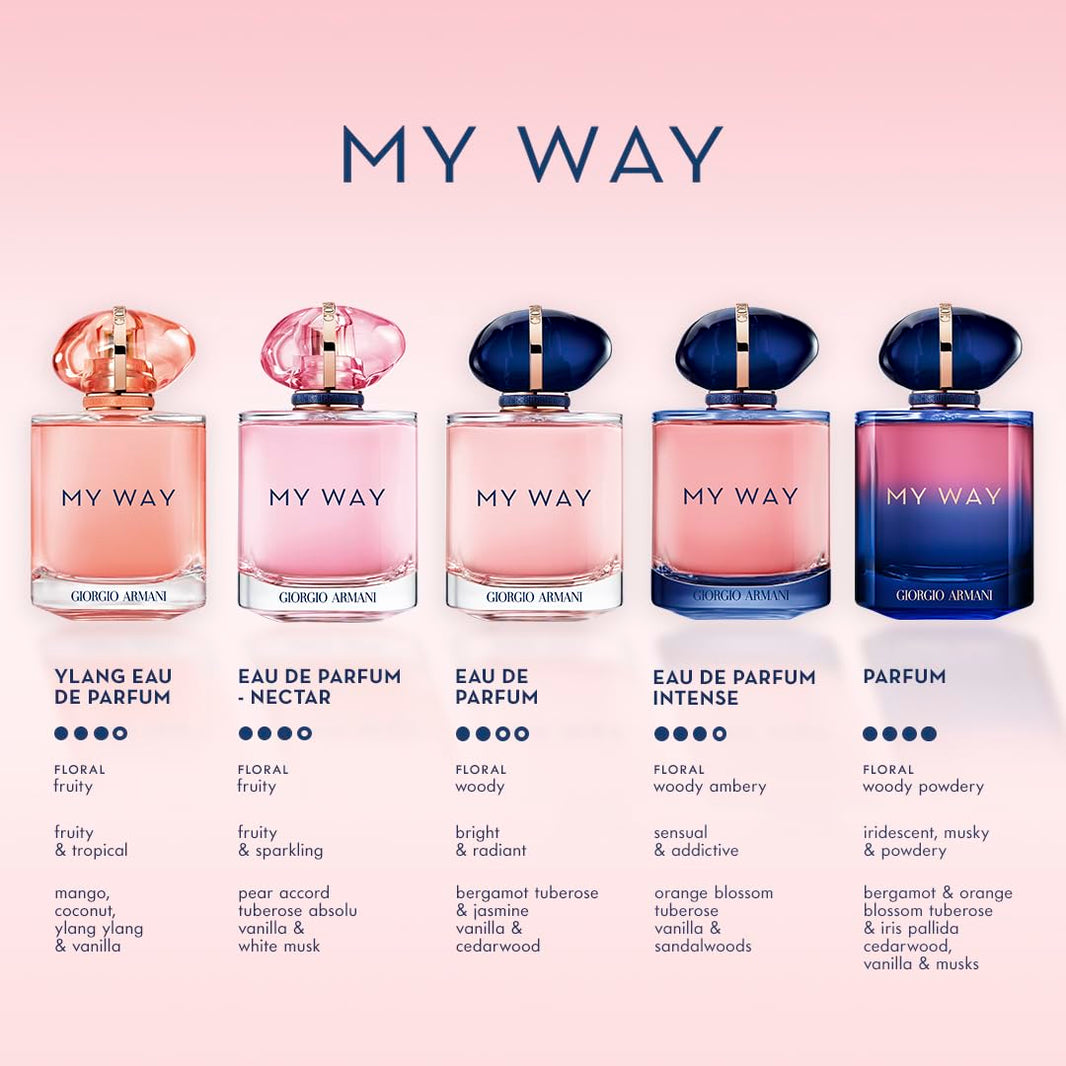 Armani Beauty - My Way - Eau de Parfum - Women's Perfume - Floral Woody Fragrance - Bergamot, Orange Blossom, Tuberose, Jasmine, Cedarwood, Vanilla and White Musk Notes-Armani Beauty - My Way - Eau de Parfum - Women's Perfume - Floral Woody Fragrance - Bergamot, Orange Blossom, Tuberose, Jasmine, Cedarwood, Vanilla and White Musk Notes