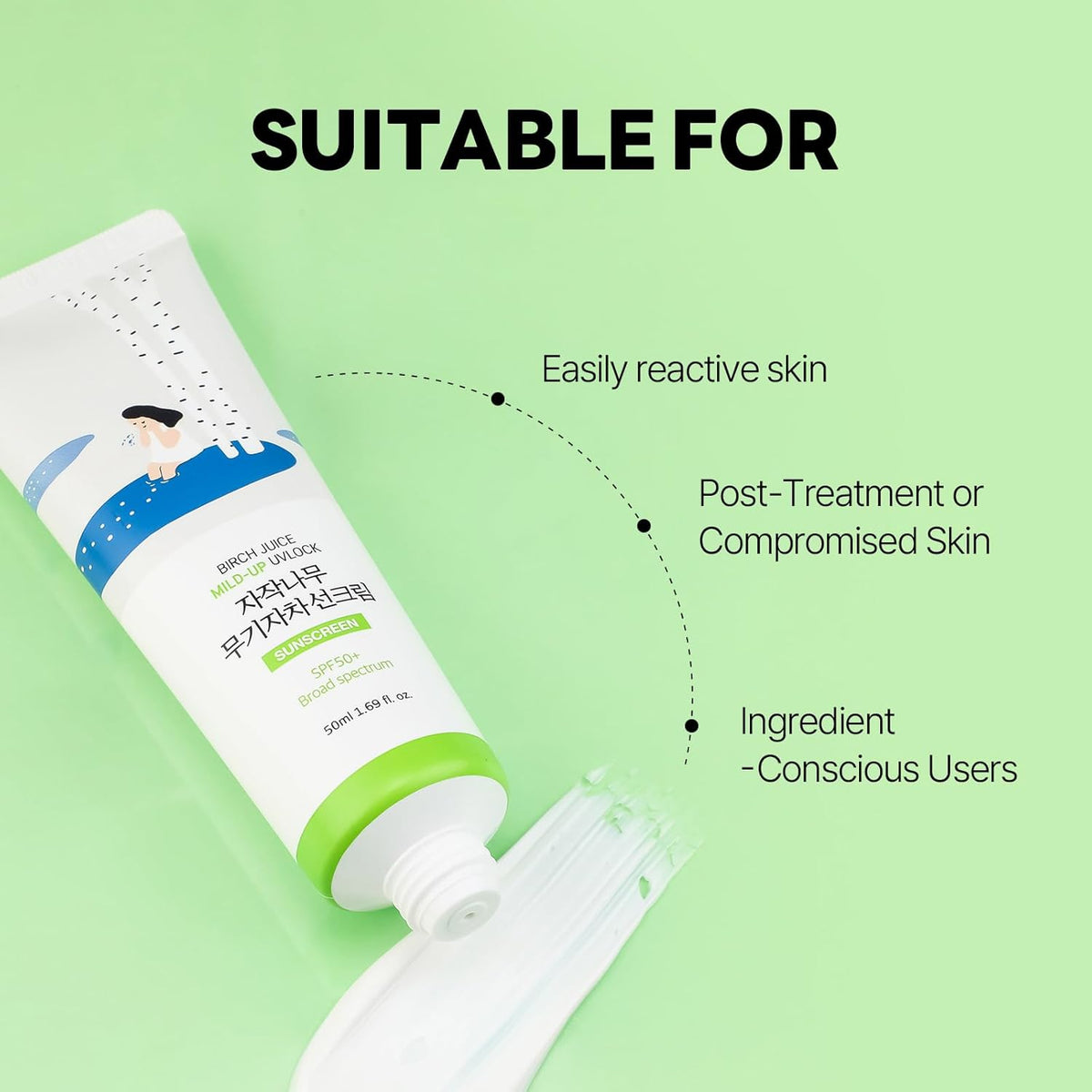 Round Lab Birch Juice Mild-Up UV Lock Sunscreen-Round Lab Birch Juice Mild-Up UV Lock Sunscreen