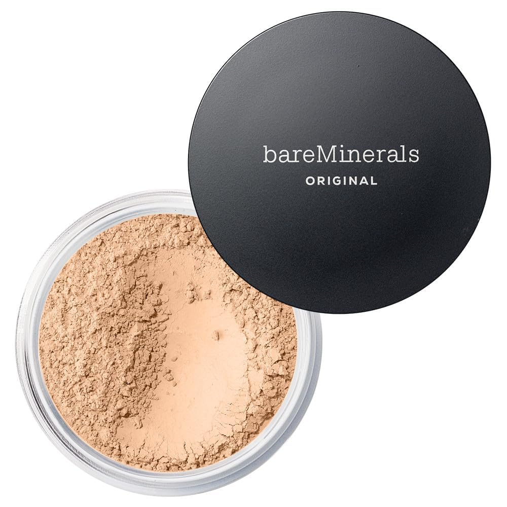 bareMinerals Original Loose Powder Foundation SPF 15 - Powder Face Makeup with Added Sun Protection - Sheer to Full Coverage Foundation-bareMinerals Original Loose Powder Foundation SPF 15 - Powder Face Makeup with Added Sun Protection - Sheer to Full Coverage Foundation
