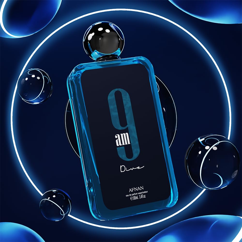Afnan 9 PM For Men Eau De Parfum, 3.4 Fl. Oz-Afnan 9 PM For Men Eau De Parfum, 3.4 Fl. Oz