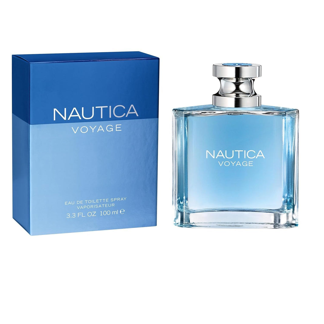 Nautica Voyage Eau De Toilette, Cologne and Fragrance For Men, Fresh, Romantic, Fruity Scent Woody, Aquatic Notes of Apple, Water Lotus, Cedarwood, and Musk Ideal Day Wear, Long Lasting 3.3Fl oz-Nautica Voyage Eau De Toilette, Cologne and Fragrance For Men, Fresh, Romantic, Fruity Scent Woody, Aquatic Notes of Apple, Water Lotus, Cedarwood, and Musk Ideal Day Wear, Long Lasting 3.3Fl oz