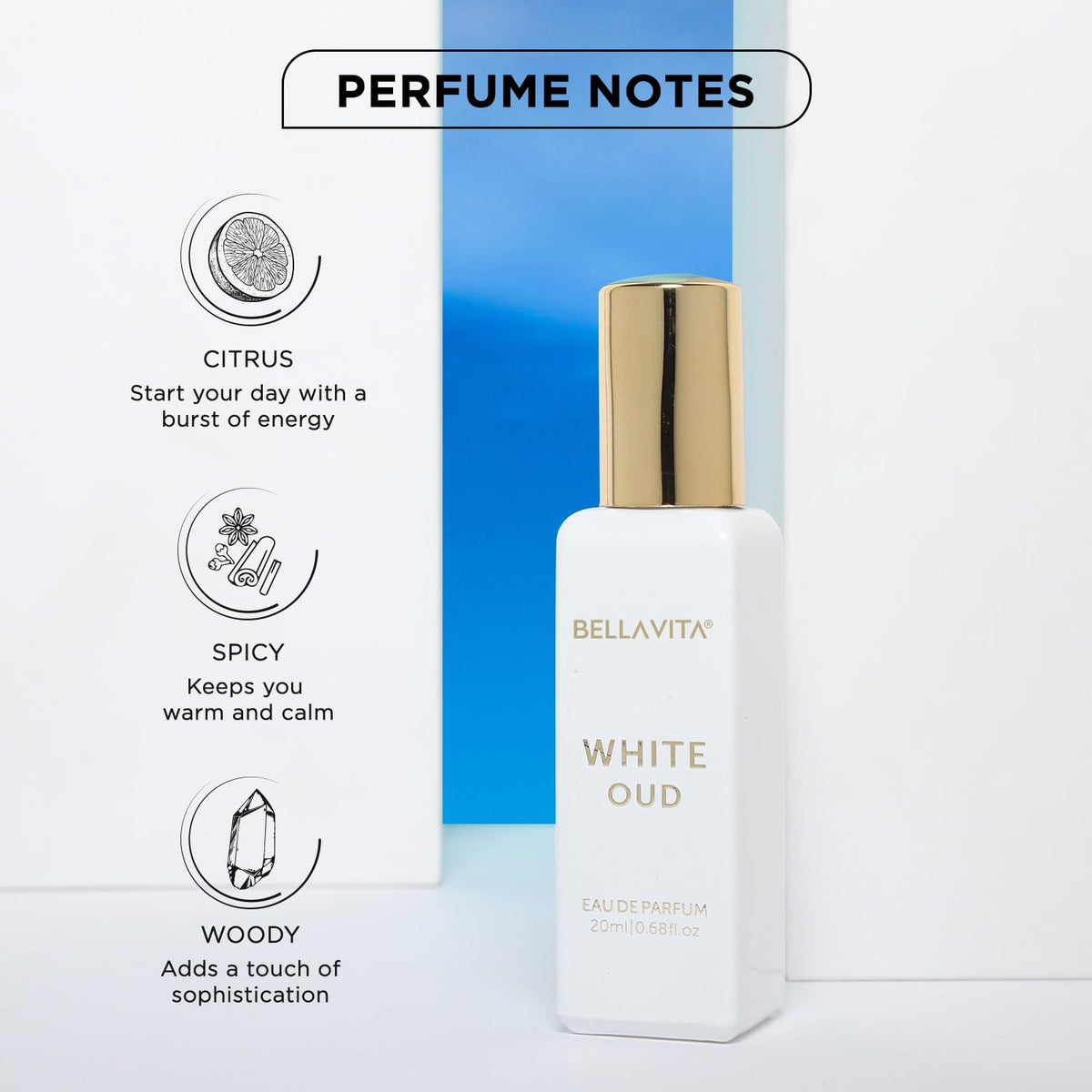 Bellavita Luxury WHITE OUD Eau de Parfum | 20 ml (0.7 fl.oz.) | Travel Size Perfume for Men and Women | Fruity, Artemisia Lemon, Freesia, and Tobacco Notes | Long Lasting Unisex Fragrance-Bellavita Luxury WHITE OUD Eau de Parfum | 20 ml (0.7 fl.oz.) | Travel Size Perfume for Men and Women | Fruity, Artemisia Lemon, Freesia, and Tobacco Notes | Long Lasting Unisex Fragrance