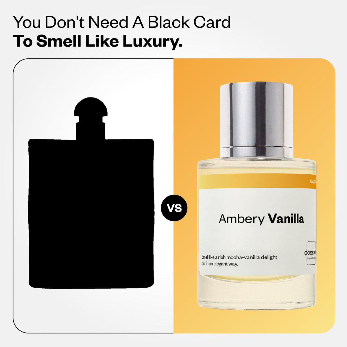 Dossier - Ambery Vanilla - Eau de Parfum - Vanilla Perfume - Inspired by Black Opium - Long-Lasting Fragrance - Feminine - 1.7 fl oz (50ml)-Dossier - Ambery Vanilla - Eau de Parfum - Vanilla Perfume - Inspired by Black Opium - Long-Lasting Fragrance - Feminine - 1.7 fl oz (50ml)