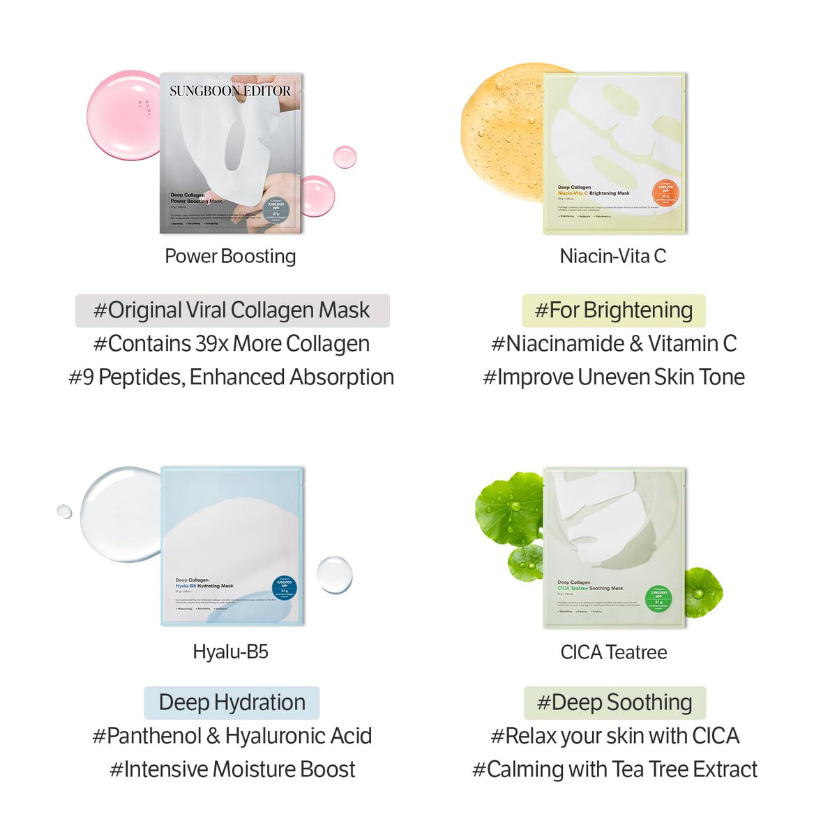 Sungboon Editor Deep Collagen Niacin-Vita C Brightening Mask-Sungboon Editor Deep Collagen Niacin-Vita C Brightening Mask