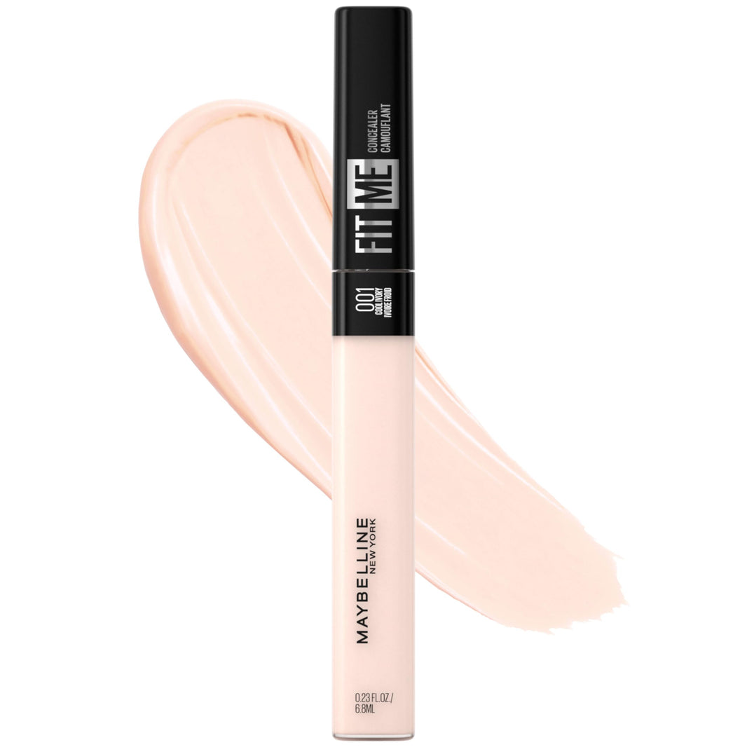 Maybelline Fit Me Liquid Concealer Makeup, Natural Coverage, Lightweight, Conceals, Covers Oil-Free, Cool Ivory (Packaging May Vary)-Maybelline Fit Me Liquid Concealer Makeup, Natural Coverage, Lightweight, Conceals, Covers Oil-Free, Cool Ivory (Packaging May Vary)