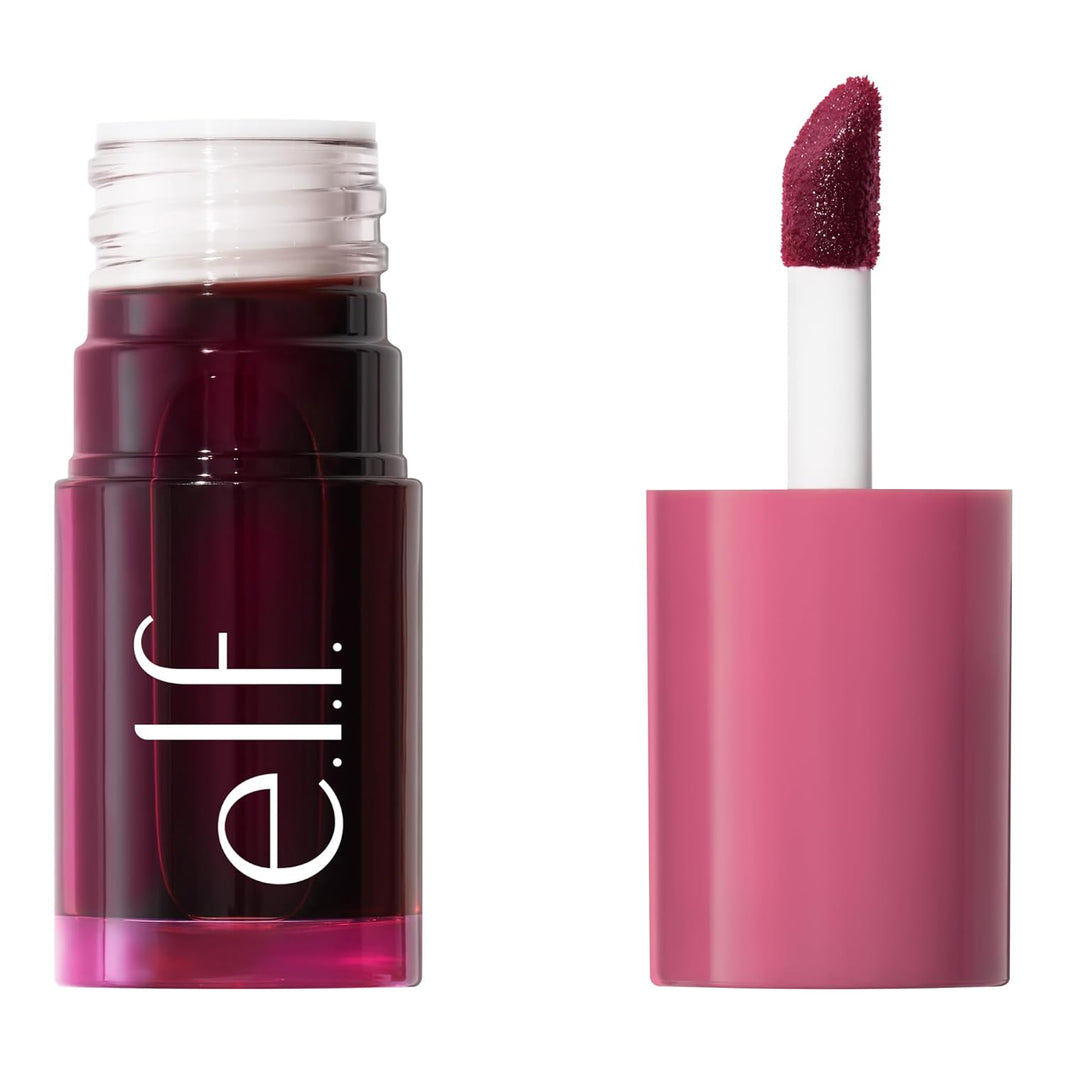 e.l.f. Sheer For It Blush Tint, Multi-Use, Long-Lasting Lip & Cheek Makeup, Creates A Natural Flush Finish, Vegan & Cruelty-Free, Plums Up-e.l.f. Sheer For It Blush Tint, Multi-Use, Long-Lasting Lip & Cheek Makeup, Creates A Natural Flush Finish, Vegan & Cruelty-Free, Plums Up