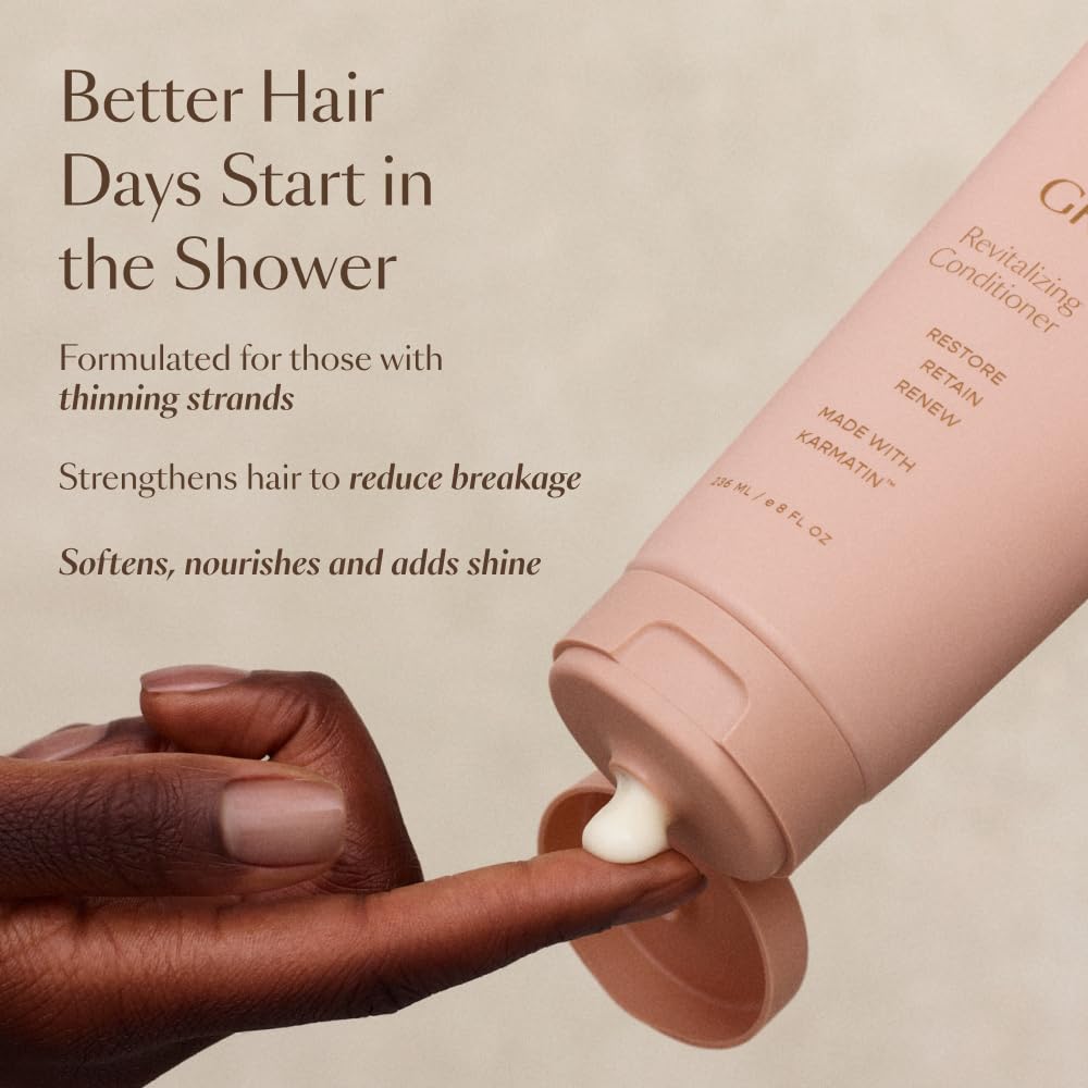 VEGAMOUR GRO Revitalizing Conditioner | Smooths, Strengthens and Adds Shine to Thinning Hair | Clean, Vegan, Cruelty-Free, Clinically Proven and Color Safe (8 Fl Oz)-VEGAMOUR GRO Revitalizing Conditioner | Smooths, Strengthens and Adds Shine to Thinning Hair | Clean, Vegan, Cruelty-Free, Clinically Proven and Color Safe (8 Fl Oz)