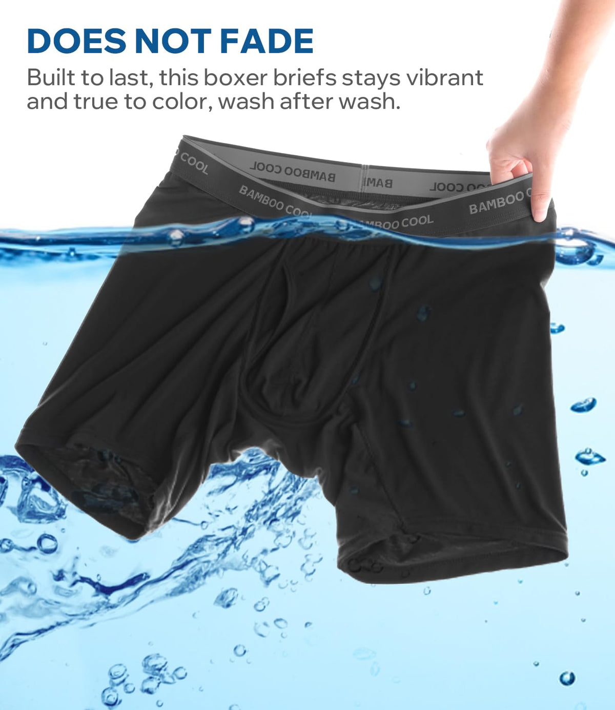 BAMBOO COOL Ultra Soft Mens Underwear Boxer Briefs Multi-pack | Bamboo Fabric‌,No Ride Up,More Breathable Than Cotton-BAMBOO COOL Ultra Soft Mens Underwear Boxer Briefs Multi-pack | Bamboo Fabric‌,No Ride Up,More Breathable Than Cotton