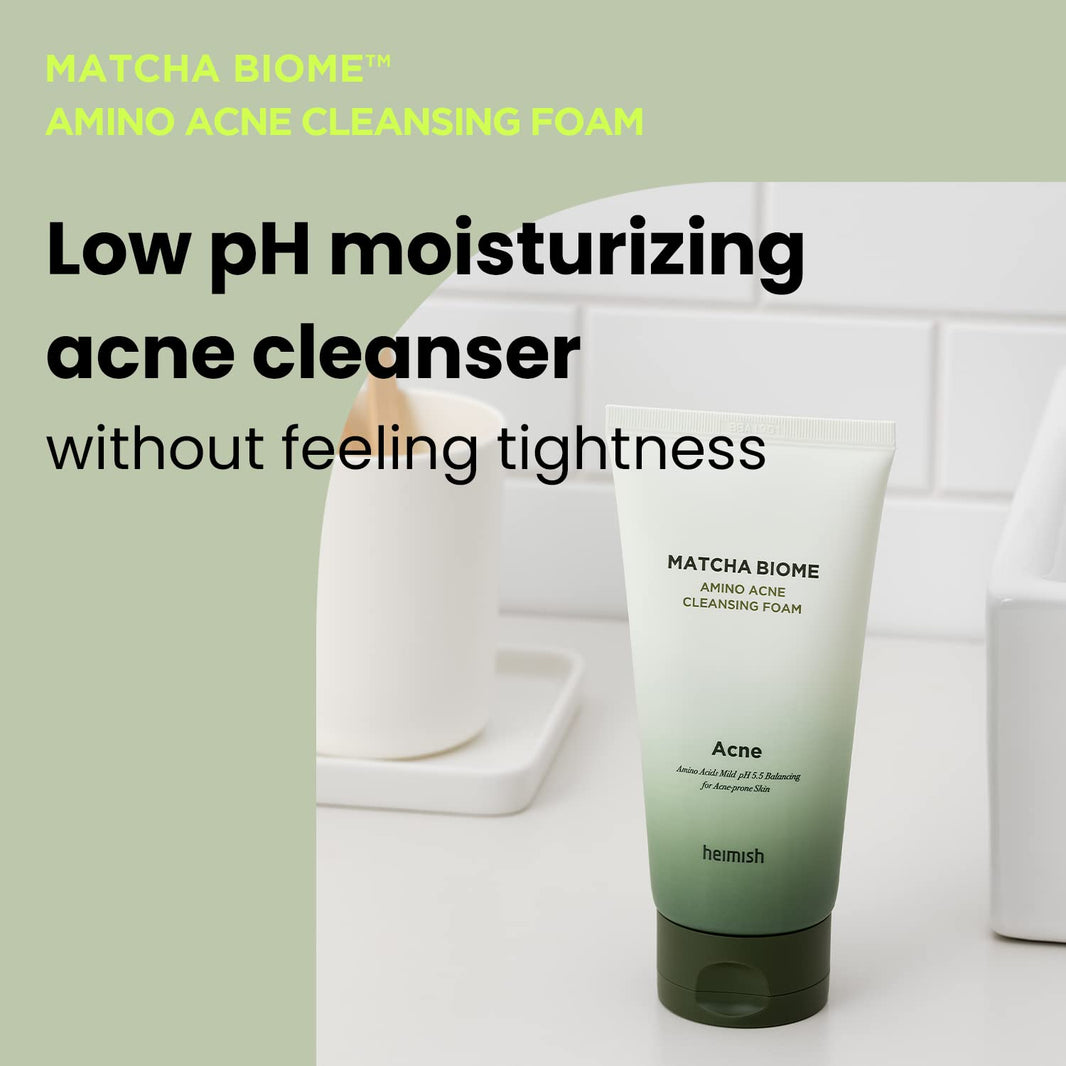 Heimish Matcha Biome Amino Acne Cleansing Foam-Heimish Matcha Biome Amino Acne Cleansing Foam