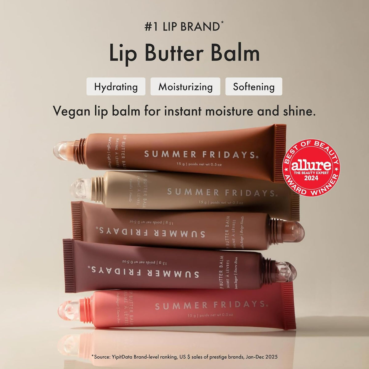 Summer Fridays Lip Butter Balm - Moisturizing Lip Gloss for Instant Shine + Sheer Color - With Nourishing Shea Butter - Everyday Makeup + Skin Care Summer Essentials - Vegan - Pink Sugar (.5 Oz)-Summer Fridays Lip Butter Balm - Moisturizing Lip Gloss for Instant Shine + Sheer Color - With Nourishing Shea Butter - Everyday Makeup + Skin Care Summer Essentials - Vegan - Pink Sugar (.5 Oz)