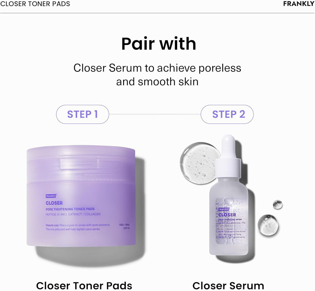 Frankly Closer Pore Tightening Toner Pads-Frankly Closer Pore Tightening Toner Pads