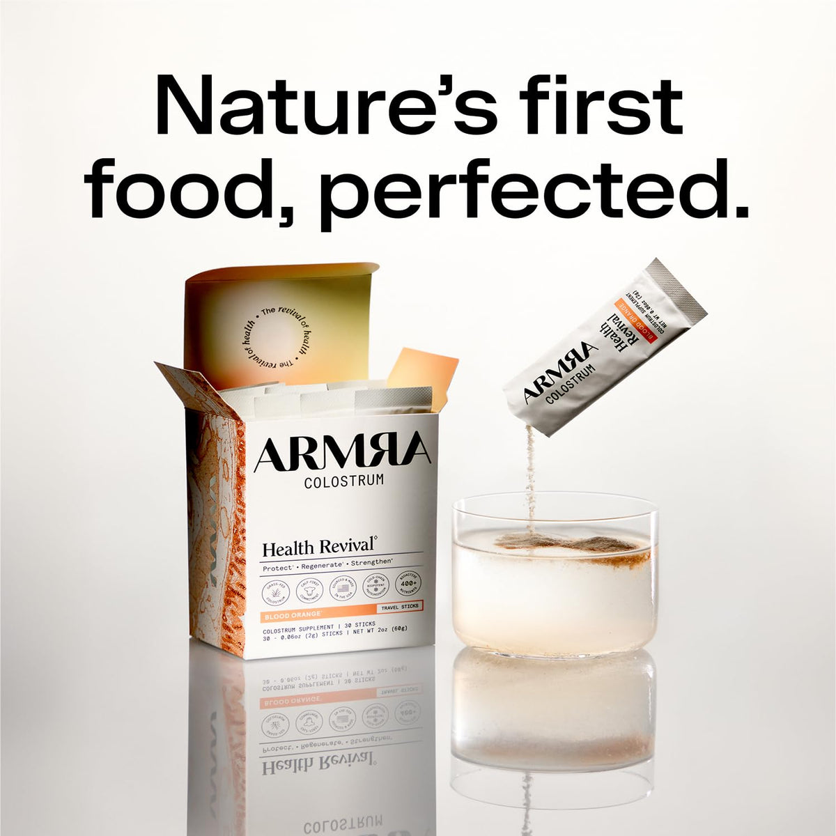 ARMRA Colostrum™ Powder | Blood Orange | Gut Health & Bloating | Skin & Hair | Immunity | Keto, Gluten & Fat-Free | 30 Servings-ARMRA Colostrum™ Powder | Blood Orange | Gut Health & Bloating | Skin & Hair | Immunity | Keto, Gluten & Fat-Free | 30 Servings