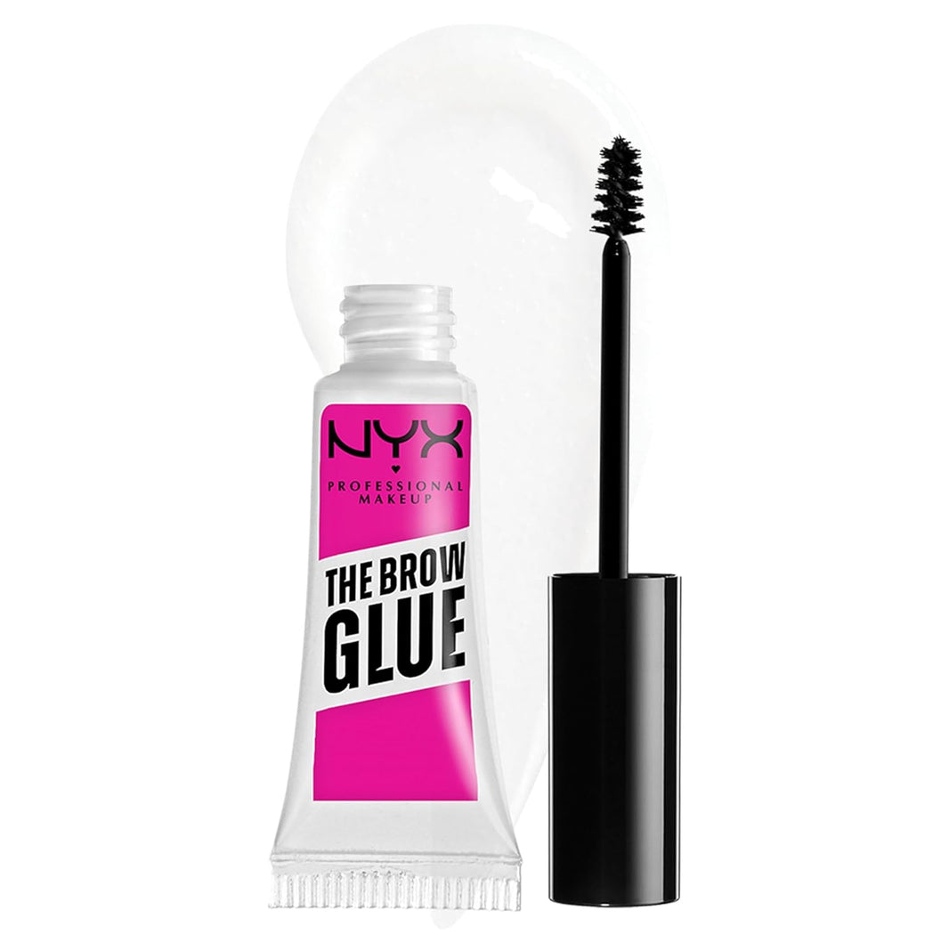 NYX PROFESSIONAL MAKEUP The Brow Glue, Extreme Hold Eyebrow Gel - Clear-NYX PROFESSIONAL MAKEUP The Brow Glue, Extreme Hold Eyebrow Gel - Clear