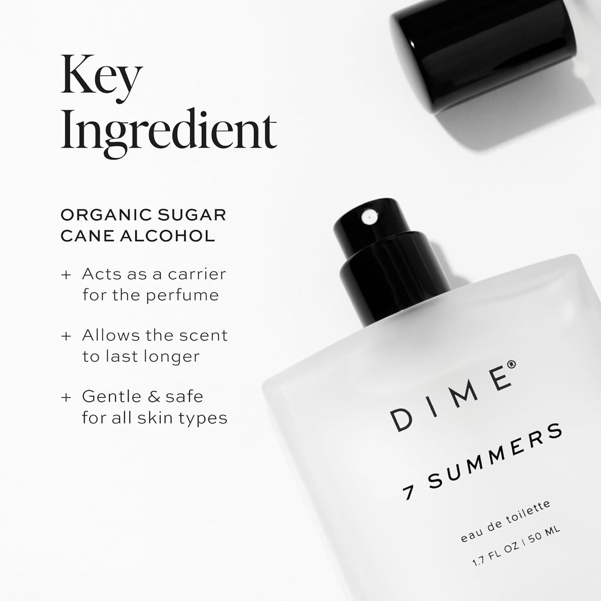 DIME Beauty 7 Summers Perfume for Women - Sweet Floral Eau de Toilette with Bergamot, Vanilla Orchid and Coconut, Clean, Vegan, Cruelty-Free Fragrance, 1.7 oz / 50 ml-DIME Beauty 7 Summers Perfume for Women - Sweet Floral Eau de Toilette with Bergamot, Vanilla Orchid and Coconut, Clean, Vegan, Cruelty-Free Fragrance, 1.7 oz / 50 ml