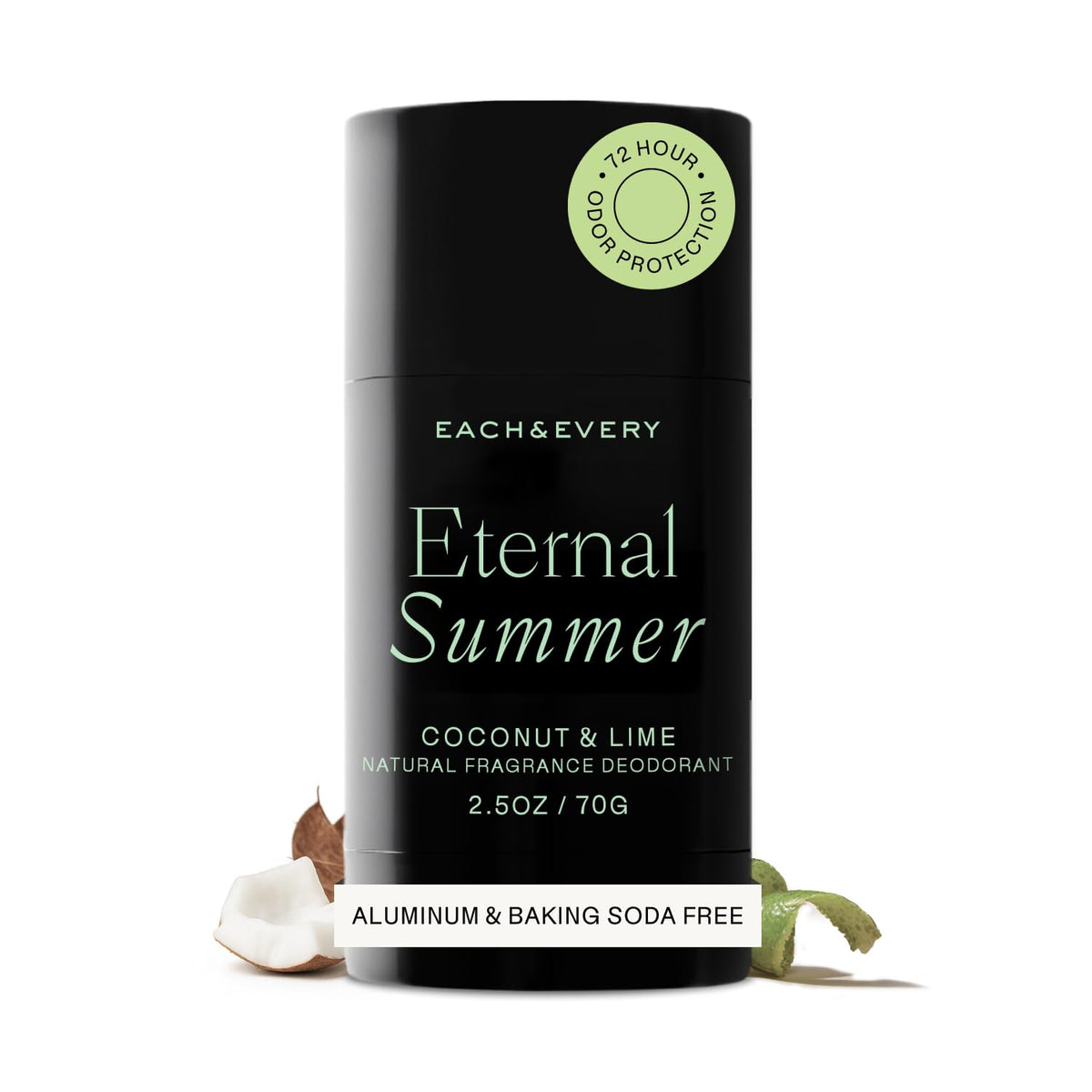 Each & Every Aluminum Free Deodorant for Women & Men – Natural Fragrance 72-Hr Odor Protection, Non-Toxic Deodorant for Sensitive Skin, EWG Verified, Baking Soda Free - Citrus & Vetiver Scent, 2.5oz-Each & Every Aluminum Free Deodorant for Women & Men – Natural Fragrance 72-Hr Odor Protection, Non-Toxic Deodorant for Sensitive Skin, EWG Verified, Baking Soda Free - Citrus & Vetiver Scent, 2.5oz