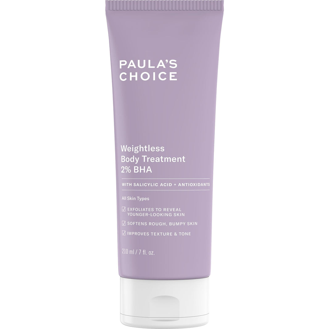 Paula's Choice Weightless Body Lotion Treatment 2% BHA, Salicylic Acid & Chamomile Lotion Exfoliant, Body Moisturizer for Keratosis Pilaris (KP) Prone Skin & Clogged Pores, Fragrance-Free-Paula's Choice Weightless Body Lotion Treatment 2% BHA, Salicylic Acid & Chamomile Lotion Exfoliant, Body Moisturizer for Keratosis Pilaris (KP) Prone Skin & Clogged Pores, Fragrance-Free