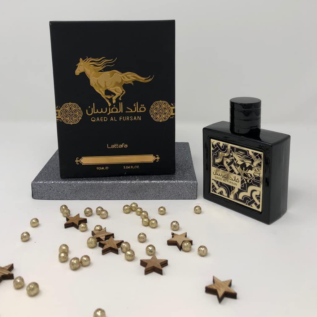 Lattafa Qaed Al Fursan - Oriental, Fruity, Fresh, Amber Wood - Eau de Parfum Long-Lasting Fragrance for Unisex, 3.40 Ounce / 100 ml-Lattafa Qaed Al Fursan - Oriental, Fruity, Fresh, Amber Wood - Eau de Parfum Long-Lasting Fragrance for Unisex, 3.40 Ounce / 100 ml