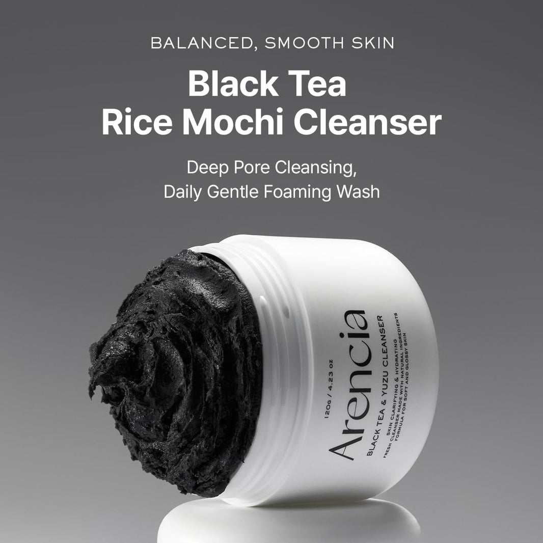 Arencia Black Tea & Yuzu Rice Mochi Cleanser-Arencia Black Tea & Yuzu Rice Mochi Cleanser