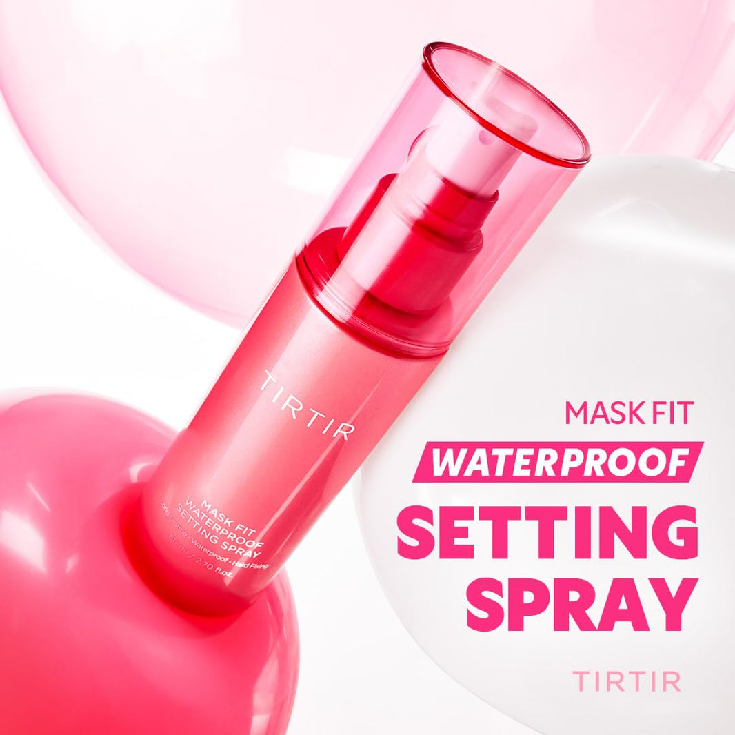 TIRTIR Waterproof Setting Spray – 24 Hour Long Lasting Fix, Sweatproof Water Resistant Makeup Finisher – Ethanol Free, Semi Matte Finish for Oily Skin – Korean Makeup Fixer-TIRTIR Waterproof Setting Spray – 24 Hour Long Lasting Fix, Sweatproof Water Resistant Makeup Finisher – Ethanol Free, Semi Matte Finish for Oily Skin – Korean Makeup Fixer