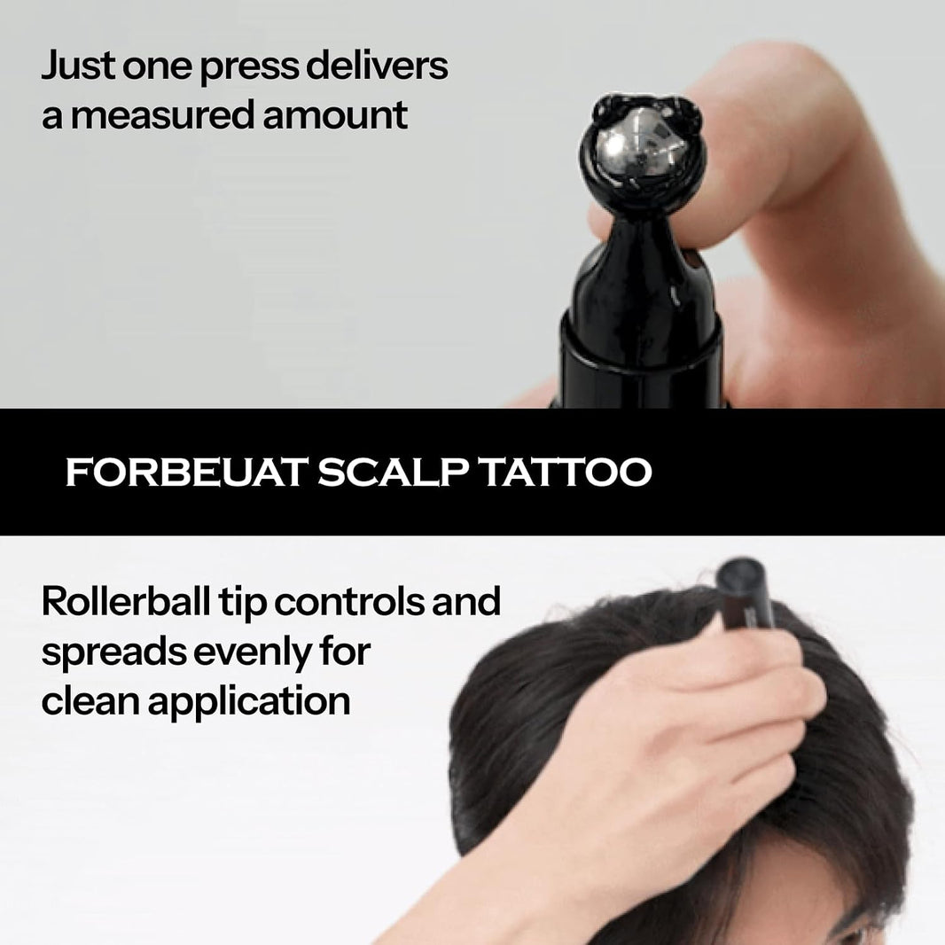 FORBEAUT Scalp Tattoo (Black)-FORBEAUT Scalp Tattoo (Black)