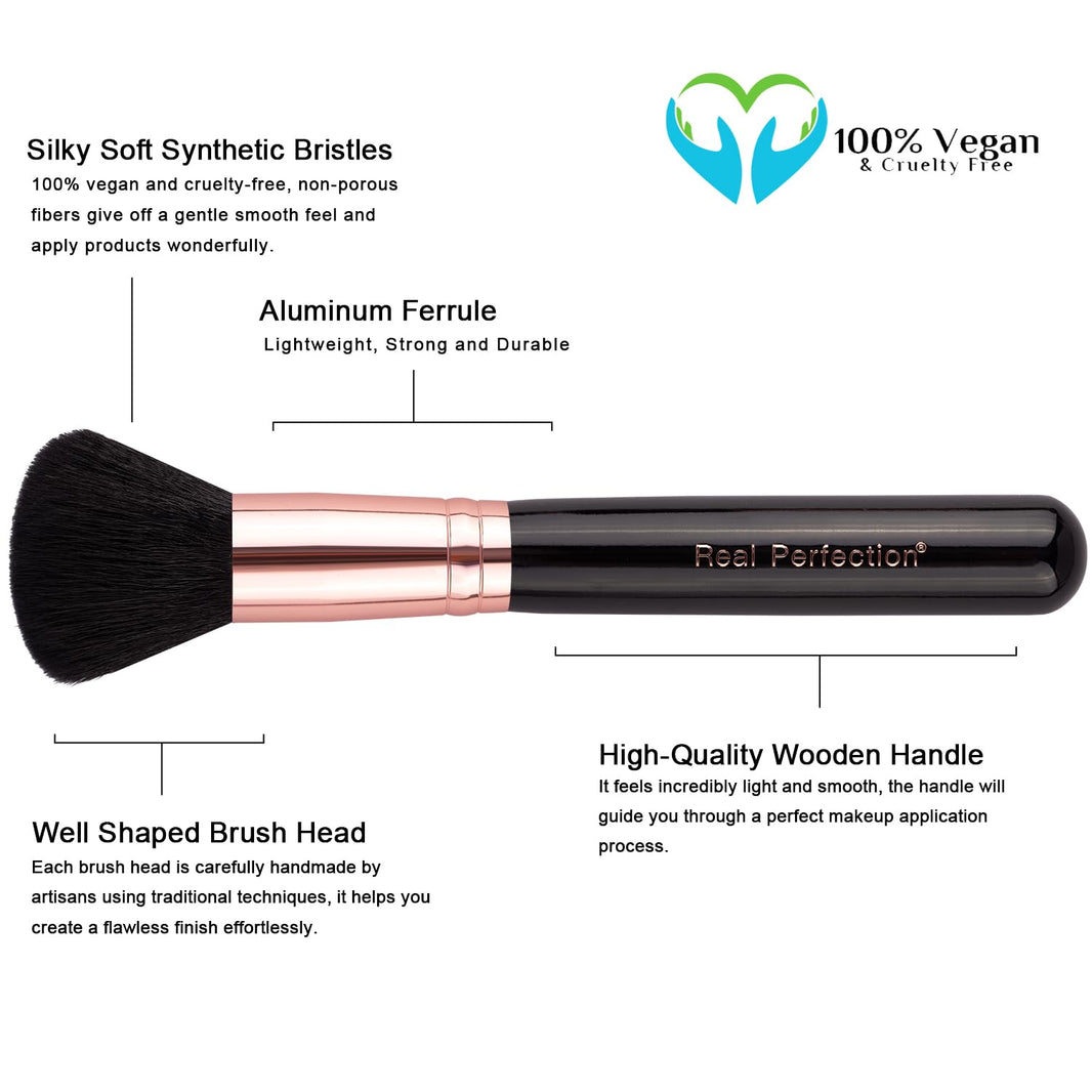 Real Perfection Makeup Brush Set 16 Pcs with 1 Eyebrow Razor Premium Synthetic Foundation Powder Concealers Eyeshadow Blush Makeup Brushes Make up Brushes Kit (Pink)-Real Perfection Makeup Brush Set 16 Pcs with 1 Eyebrow Razor Premium Synthetic Foundation Powder Concealers Eyeshadow Blush Makeup Brushes Make up Brushes Kit (Pink)