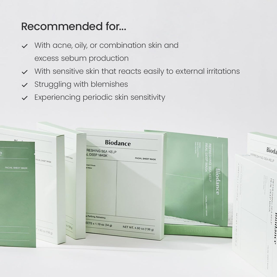 Biodance Refreshing Sea Kelp Real Deep Mask-Biodance Refreshing Sea Kelp Real Deep Mask
